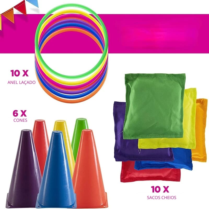 Kit Brinquedo Educativo Interativo - Jogo do Anel