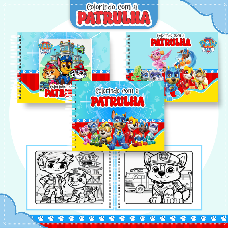 Livro de Colorir Patrulha Canina – Colorindo com a Patrulha