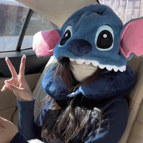 Almofada de Pescoço Stitch – Conforto Intergaláctico em Cada Viagem! 🚗✈️💙