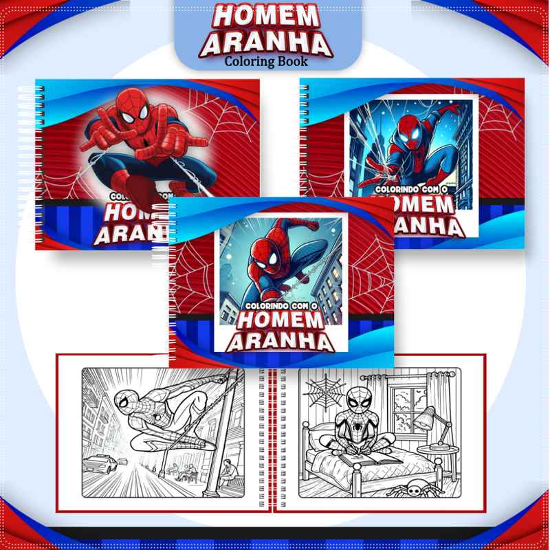 Livro de Colorir Homem-Aranha – Infantil