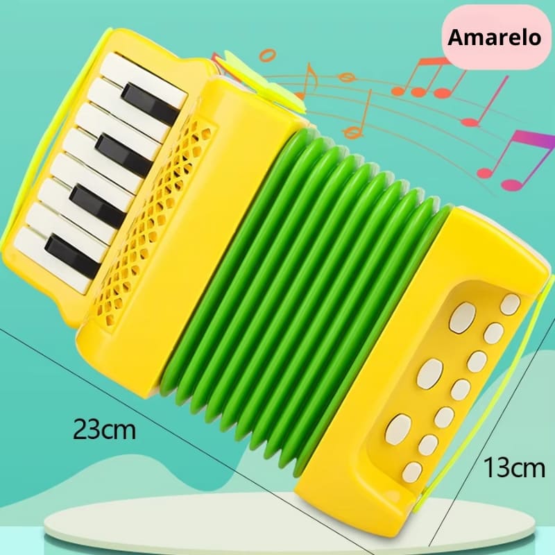 Sanfona Infantil - Brinquedo Musical Educativo