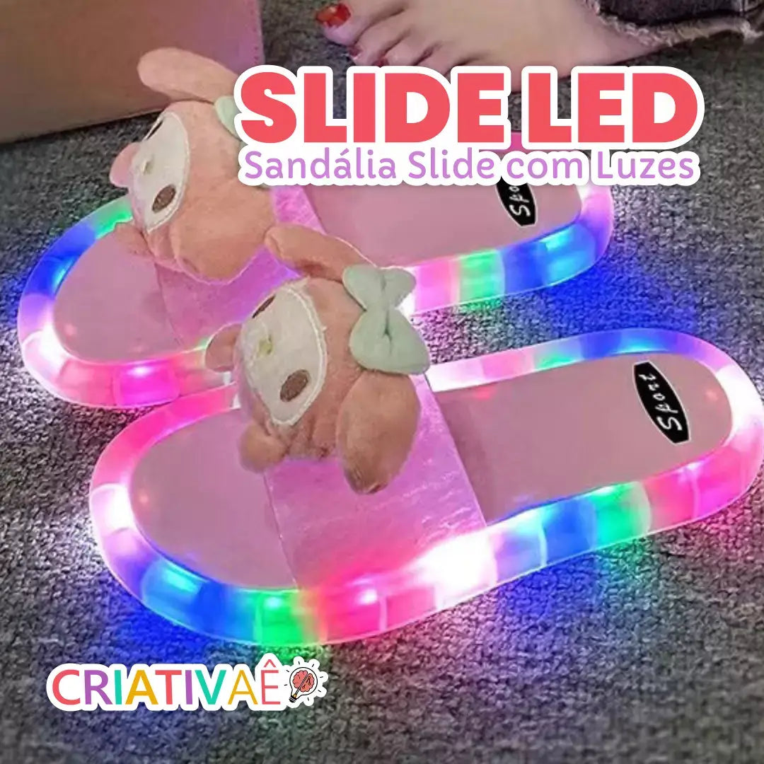 Slide Led - Sandália Slide com Luzes