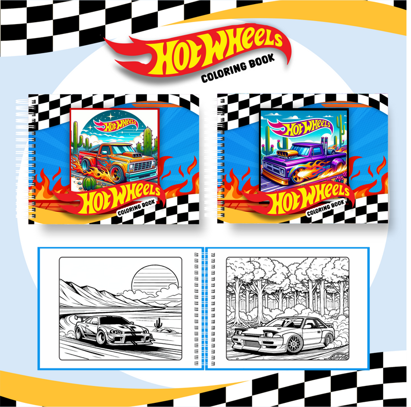 Livro de Colorir Bobbie Goods HotWheels - Toca Kids