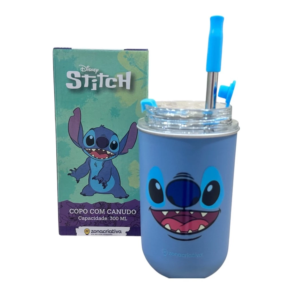 Copo Neo Stitch e Angel – Hidrate-se com Estilo e Magia! 💙