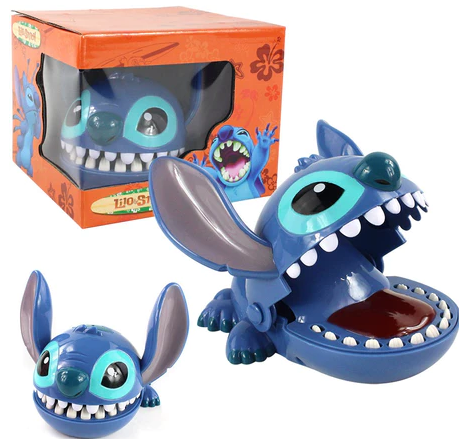 Brinquedo Divertido do Stitch: Quem Consegue Escapar da Mordida? 🦷💙