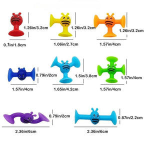 Brinquedo de Construção com Ventosa Educativo 48pcs | Toca Kids