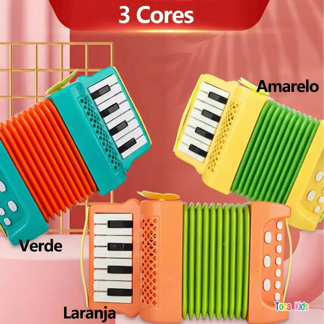 Sanfona Infantil – Brinquedo Musical Educativo | Toca Kids