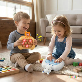 Pop It Eletrônico Sensorial – Brinquedo Fidget Luminoso | Toca Kids