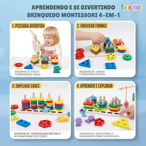 Quebra-cabeça Educativo Formas Geométricas | Aprendizado Infantil – Toca Kids