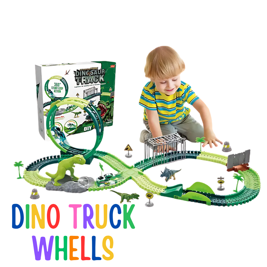 Pista Jurássica com 8 Dinossauros Brinde | Aventuras Pré-históricas – Toca Kids