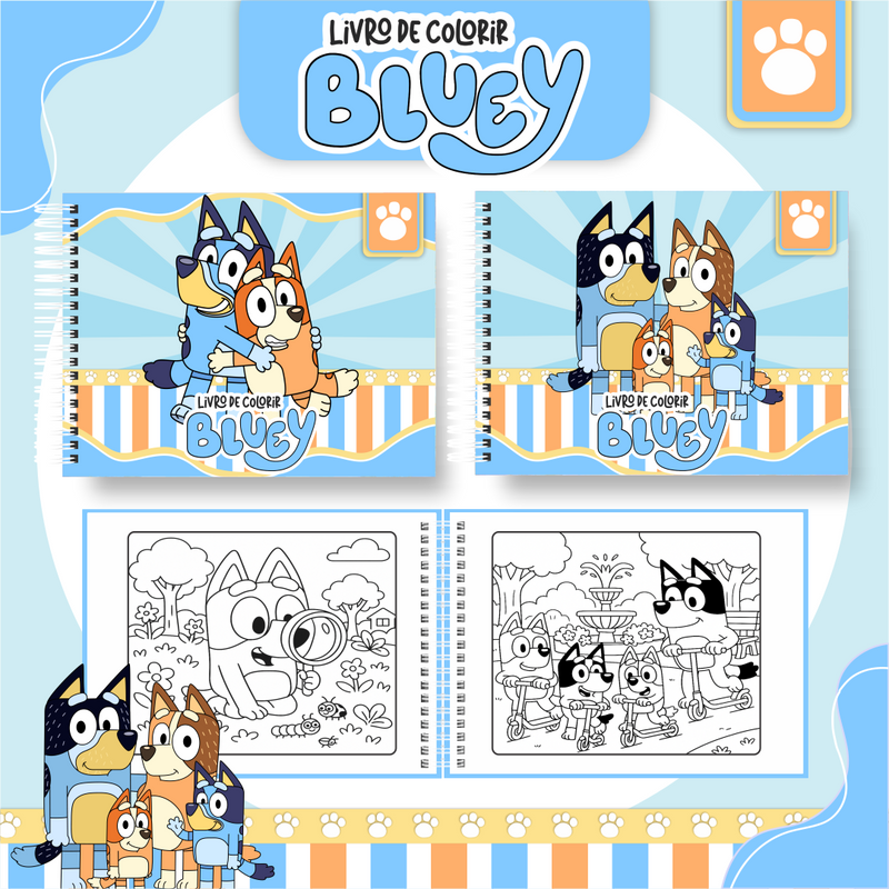 Livro de Colorir Bobbie Goods Bluey - Toca Kids