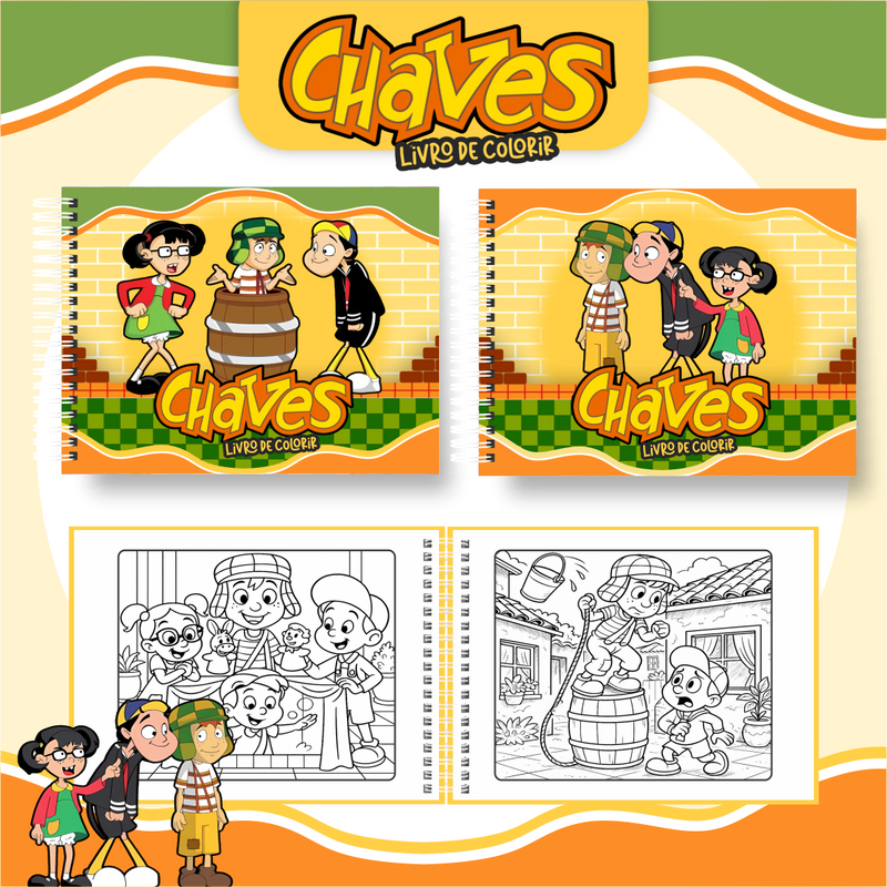 Livro de Colorir Bobbie Goods Chaves - Toca Kids