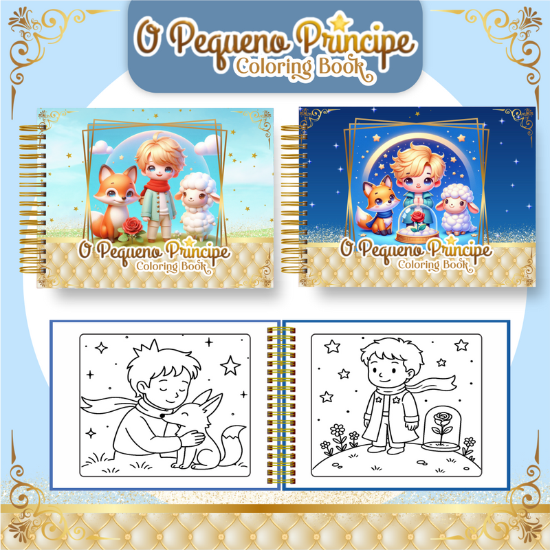 Livro de Colorir Bobbie Goods O pequeno principe - Toca Kids