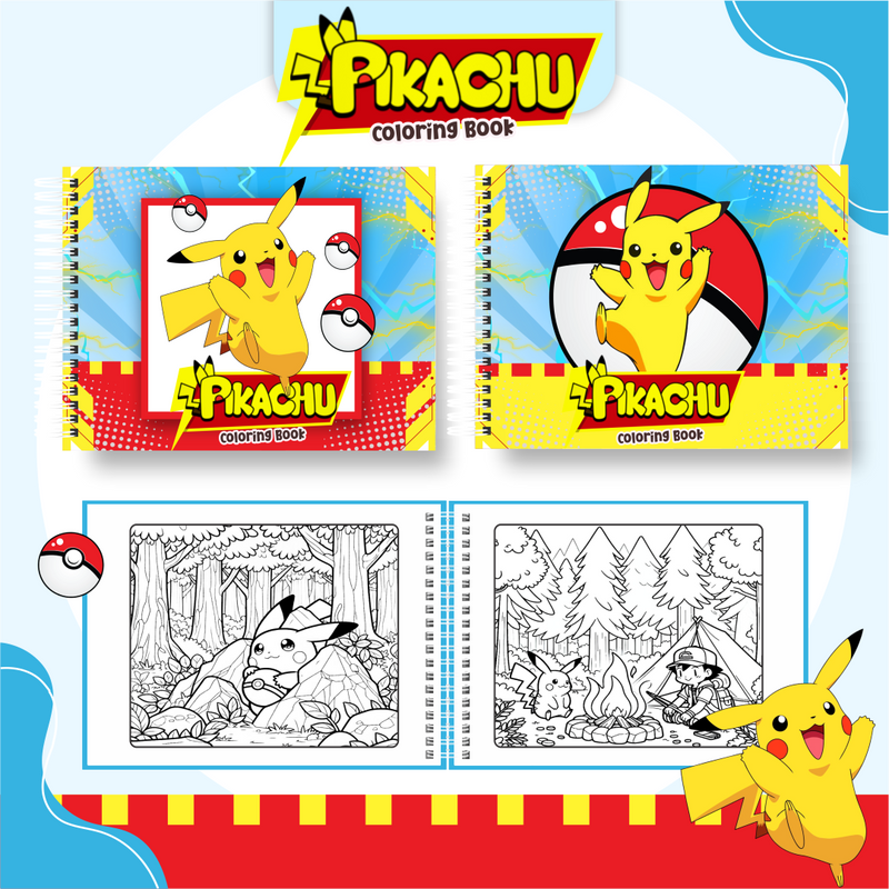 Livro de Colorir Bobbie Goods Pikachu - Toca Kids