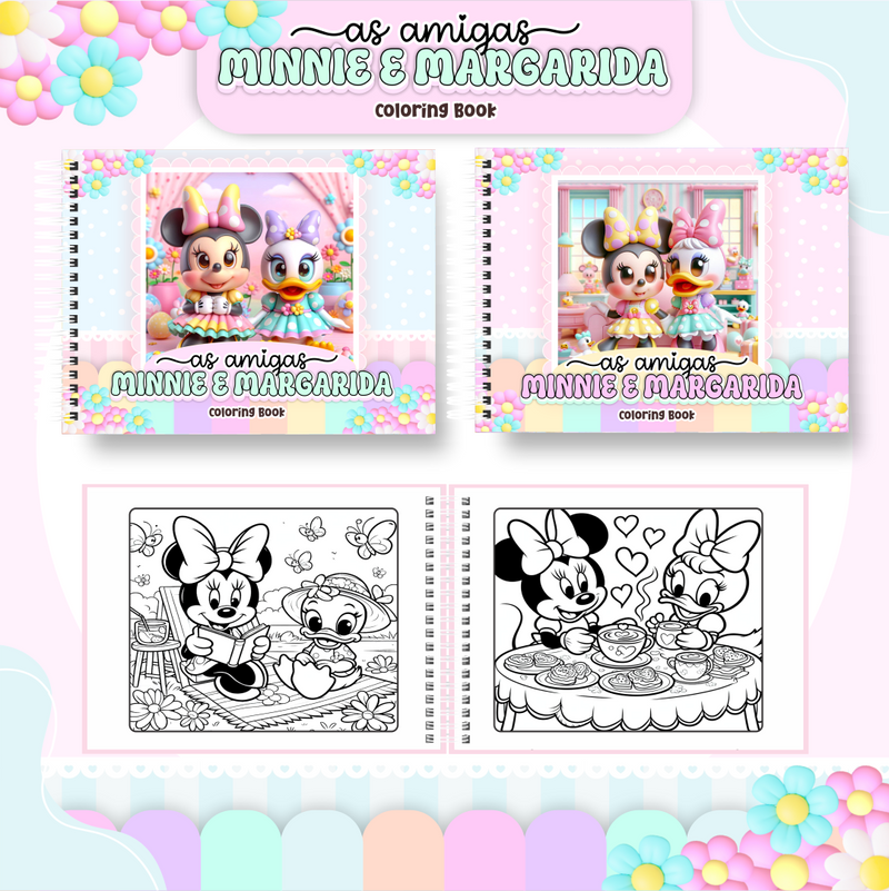 Livro de Colorir Bobbie Goods Minnie e Margarida - Toca Kids