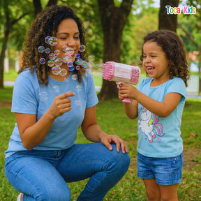 Bazuca de Bolhas de Sabão Automática | Diversão Infantil – Toca Kids