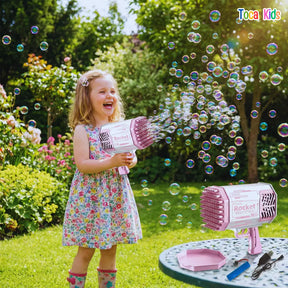 Bazuca de Bolhas de Sabão Automática | Diversão Infantil – Toca Kids