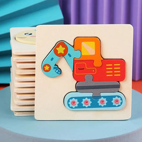 Quebra-Cabeça Infantil de Madeira Animais | Toca Kids