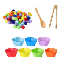 Kit Pompoms para Coordenação Motora Fina – Pegador e Potes | Toca Kids