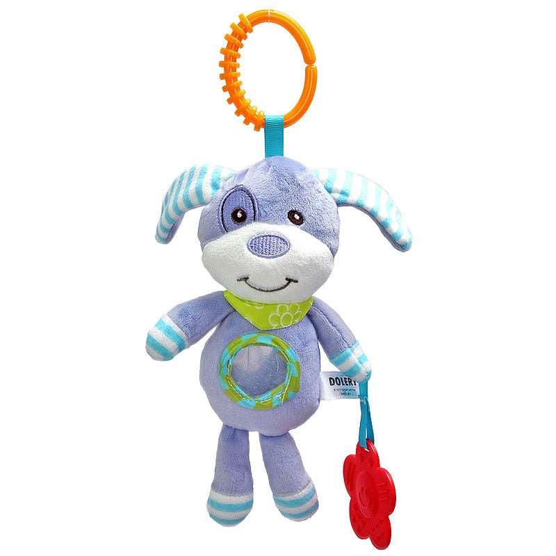Chocalho de Atividades com Bichinhos Divertidos - Brinquedo Sensorial para Bebê