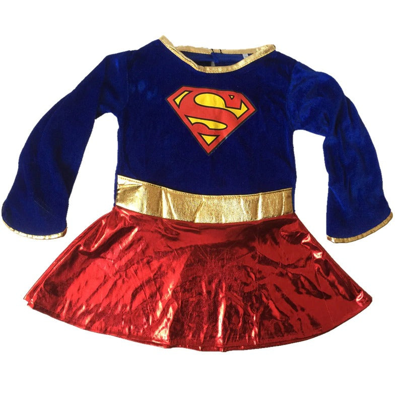 Fantasia Feminina Supergirl Completa Infantil Cosplay Mulheres Traje Supermoça