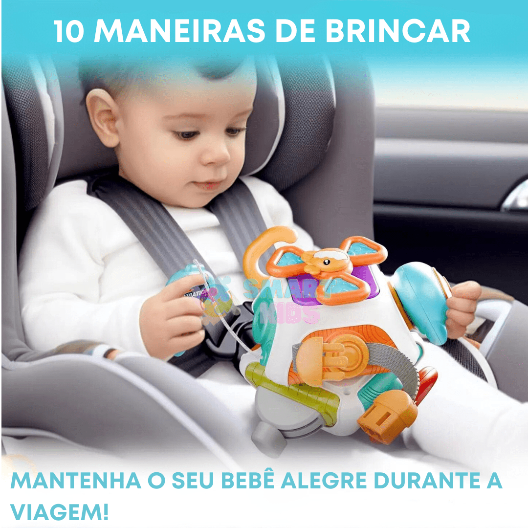 Cubo de Atividades Baby Busy Montessori – Brinquedo Educativo para Bebês