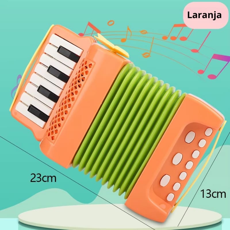Sanfona Infantil - Brinquedo Musical Educativo