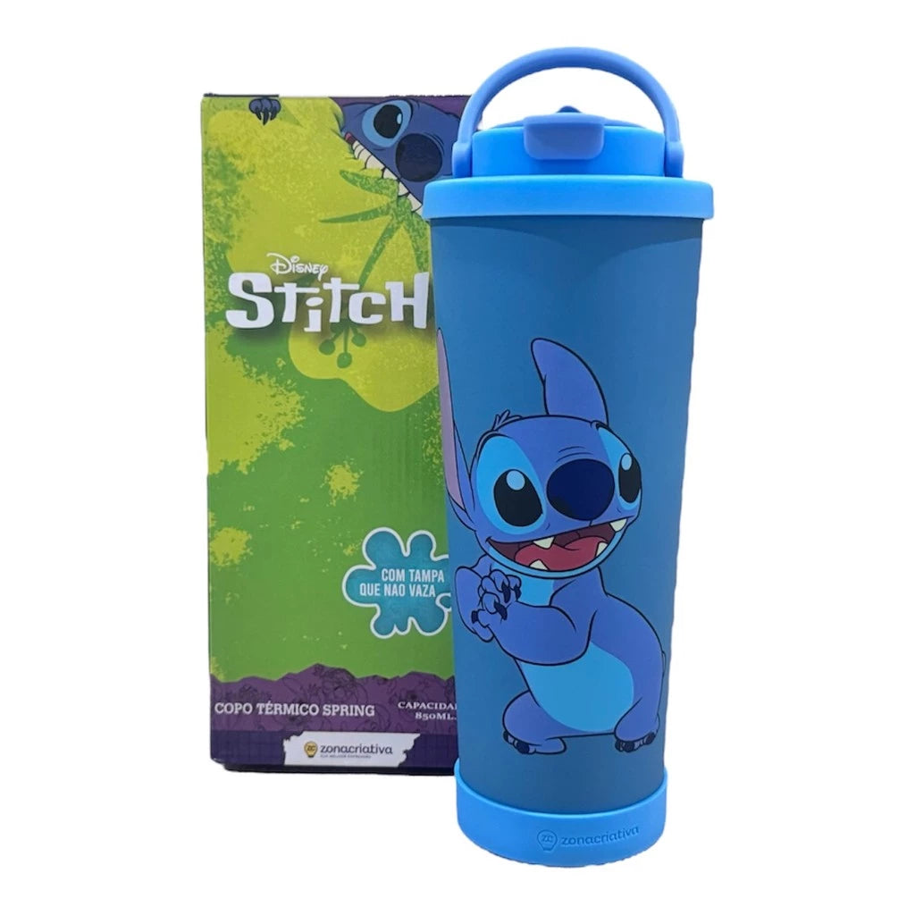 Copo Térmico Stitch – Praticidade, Estilo e Magia no Seu Dia a Dia! 💙