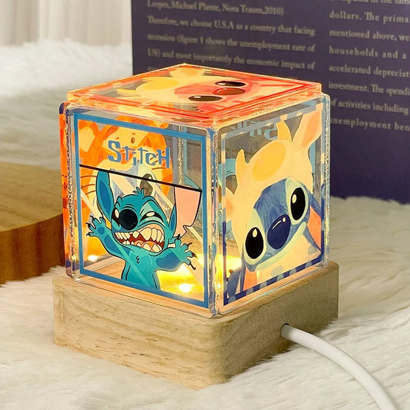 Luminária Cubo Montável Stitch: Monte e Ilumine com o Charmoso Stitch! 🌌✨