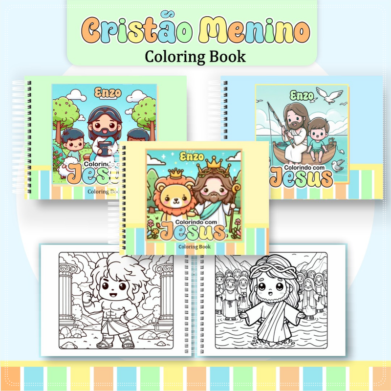 Livro de Colorir Bobbie Goods Cristão para Meninos - Toca Kids
