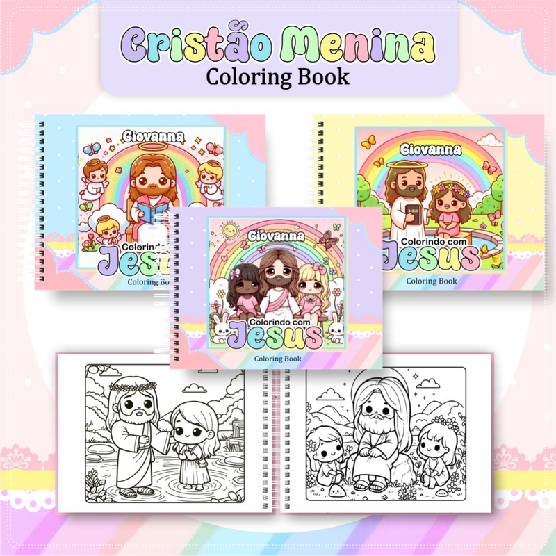 Livro de Colorir Bobbie Goods Cristão para Meninas - Toca Kids