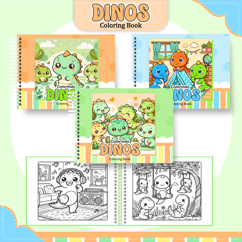 Livro de Colorir Bobbie Goods Dino - Toca Kids