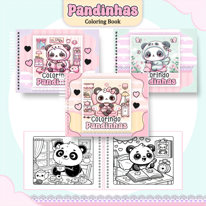 Livro de Colorir Bobbie Goods Pandinha - Toca Kids