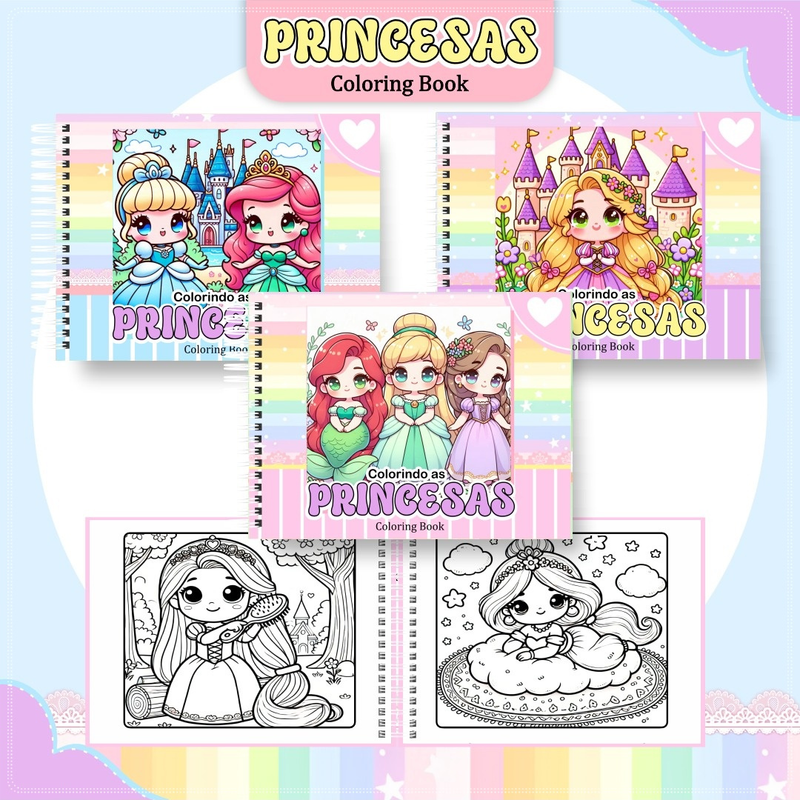 Livro de Colorir Bobbie Goods Princesas - Toca Kids