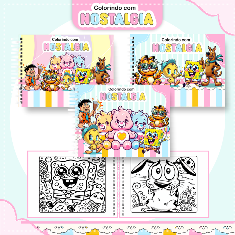 Livro de Colorir Bobbie Goods Nostalgia - Toca Kids