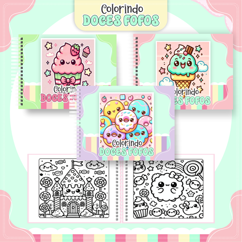 Livro de Colorir Bobbie Goods Doces Fofos - Toca Kids