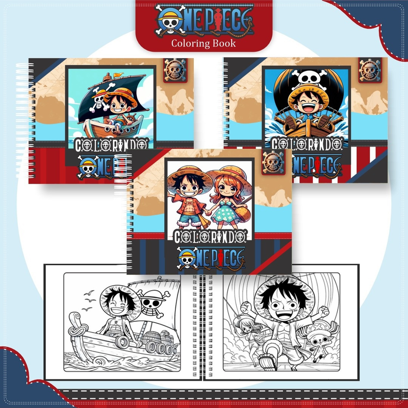 Livro de Colorir Bobbie Goods One Piece - Toca Kids