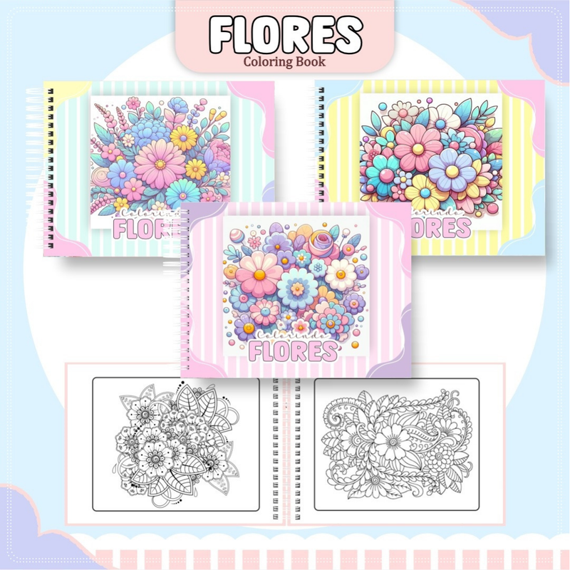 Livro de Colorir Bobbie Goods Flores - Toca Kids
