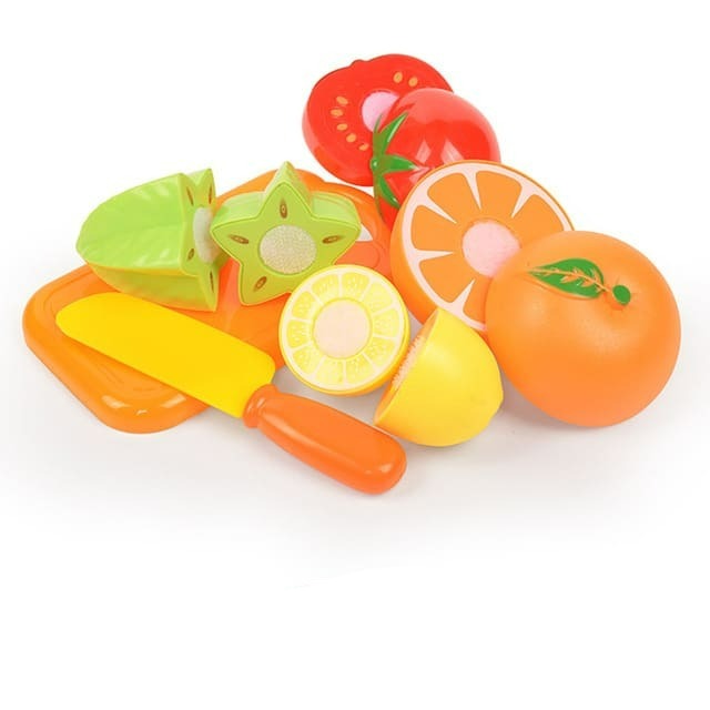 Frutinhas de Brinquedo com Velcro Educacional – Brinquedo de Cortar Frutas Infantil