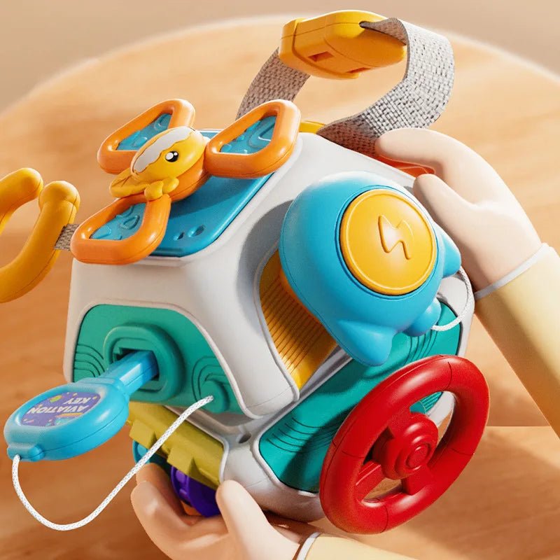 Cubo de Atividades Baby Busy Montessori – Brinquedo Educativo para Bebês