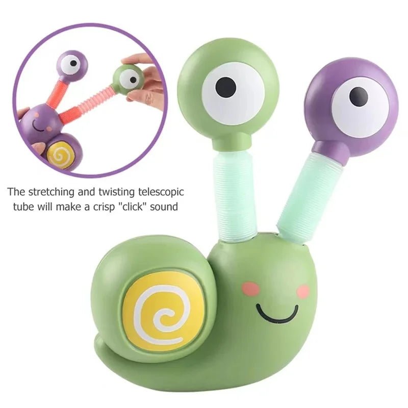 Caracol Luminoso Pop Tubes – Brinquedo Sensorial Fidget para Crianças