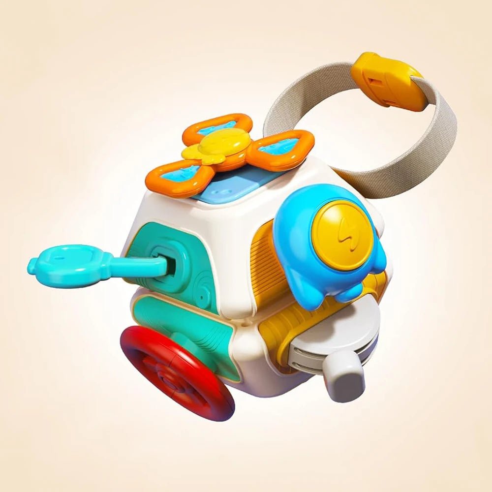 Cubo de Atividades Baby Busy Montessori – Brinquedo Educativo para Bebês