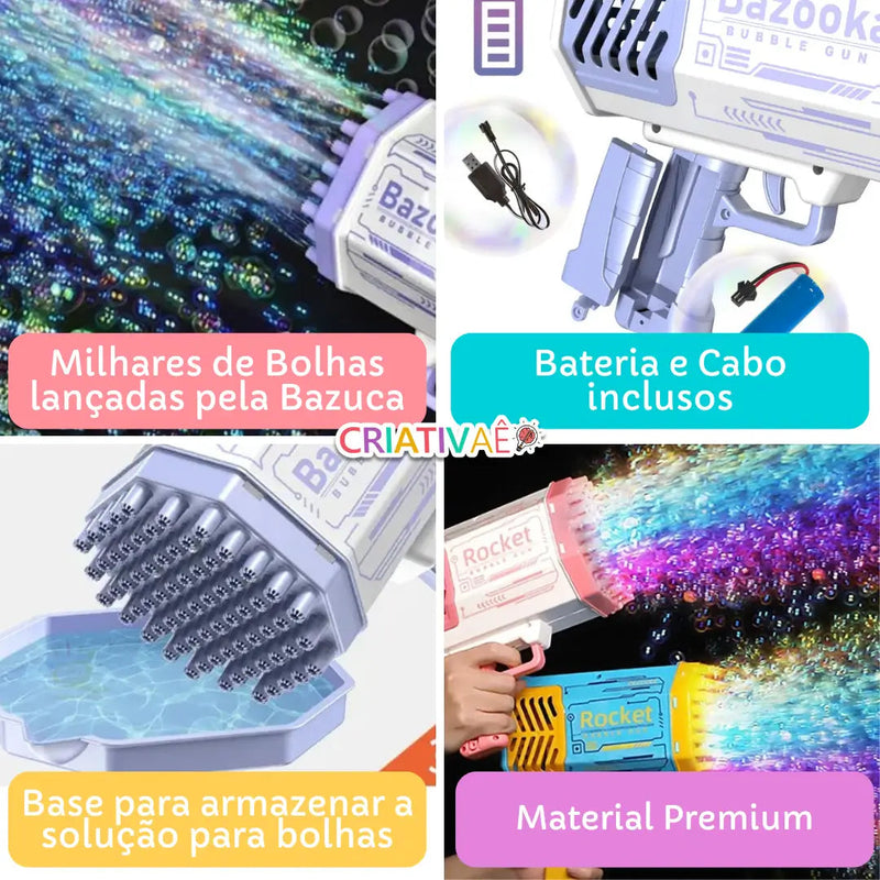 Super Bazuca de Bolhas de Sabão
