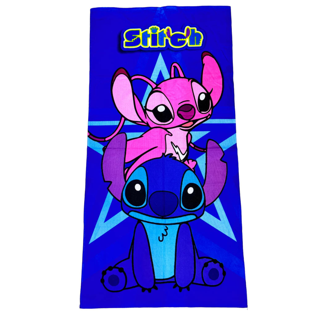 Toalha de Banho Infantil Stitch: Conforto e Diversão Após o Banho!