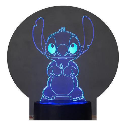 Luminária 3D do Stitch: Transforme Seu Ambiente com Magia e Estilo!