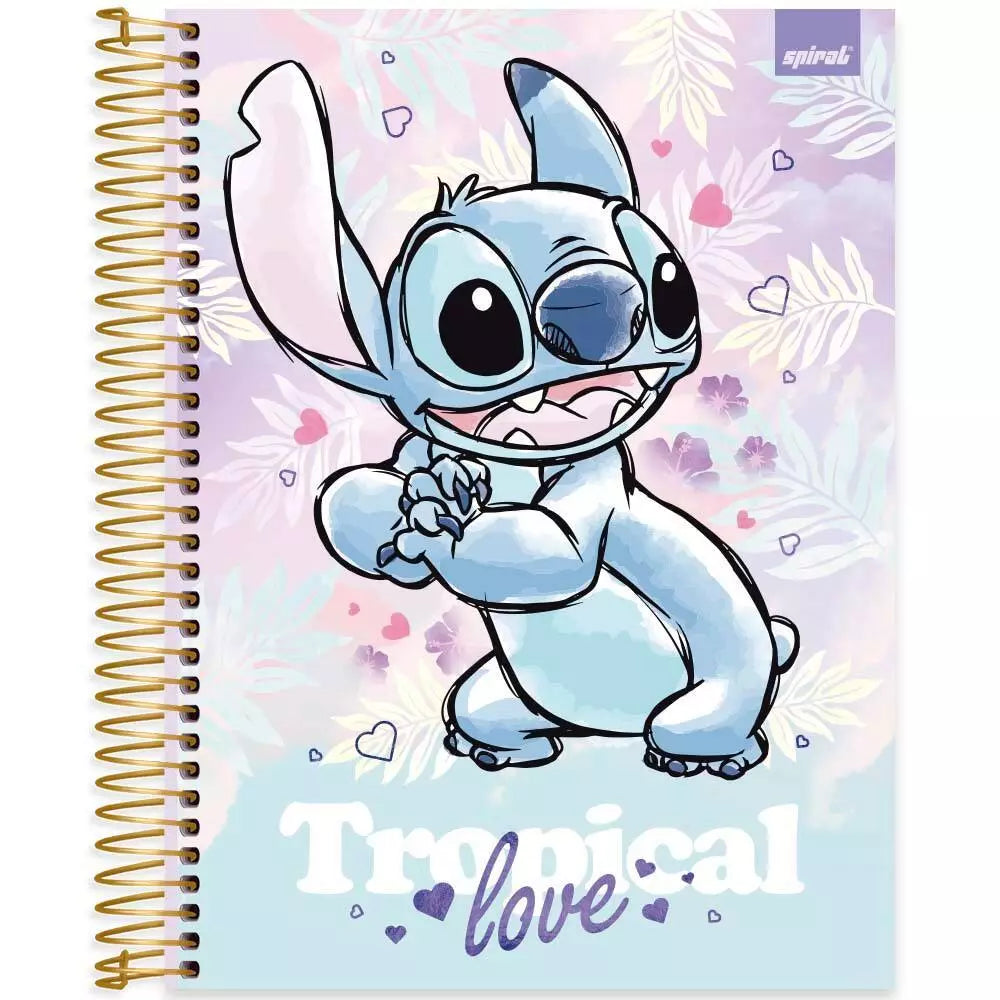 Caderno Stitch 10 Matérias – Organização com um Toque de Magia! 💙