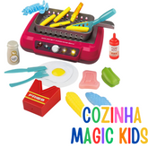 Cozinha Infantil Interativa com Fritadeira que Muda de Cor – Brinquedo Educativo