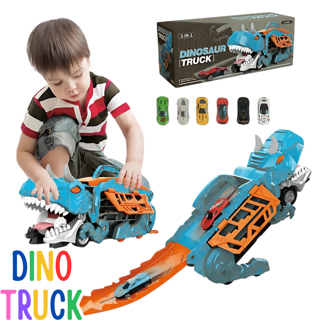 Pista de Dinossauro Dino Truck | Aventura Pré-Histórica – Toca Kids