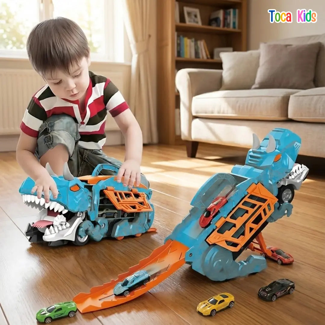 Pista de Dinossauro Dino Truck | Aventura Pré-Histórica – Toca Kids