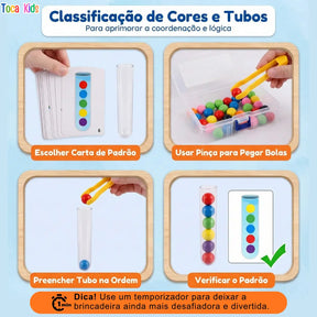 Kit Brinquedo Montessori – Concentração, Lógica e Treino Motor | Toca Kids